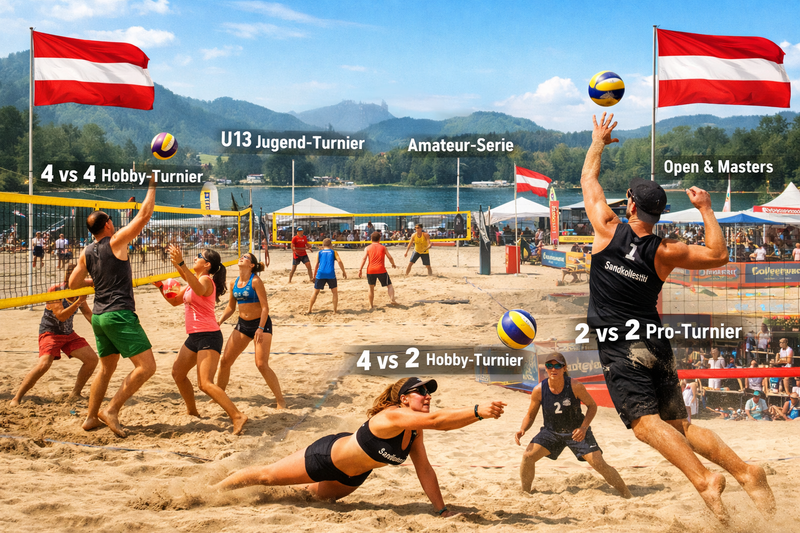 🏐 Beachvolleyball Turniere in Österreich – Von Hobby bis Pro Tour