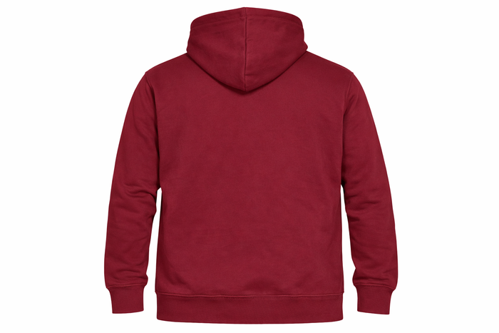 Sandkollektiv Hoodie Classic mit kleinem Logo in Burgundy