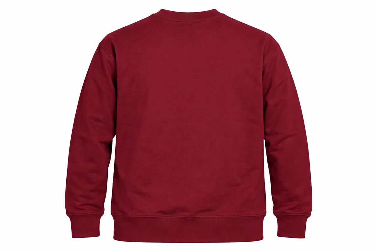 Sandkollektiv Sweatshirt Classic mit kleinem Logo in Burgundy
