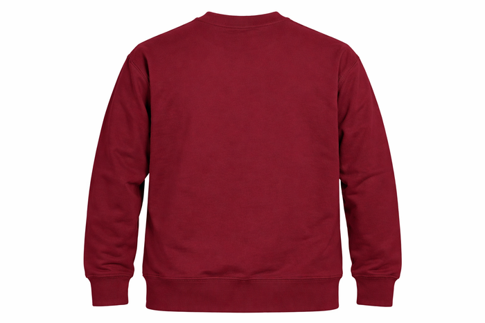 Sandkollektiv Sweatshirt Classic mit kleinem Logo in Burgundy
