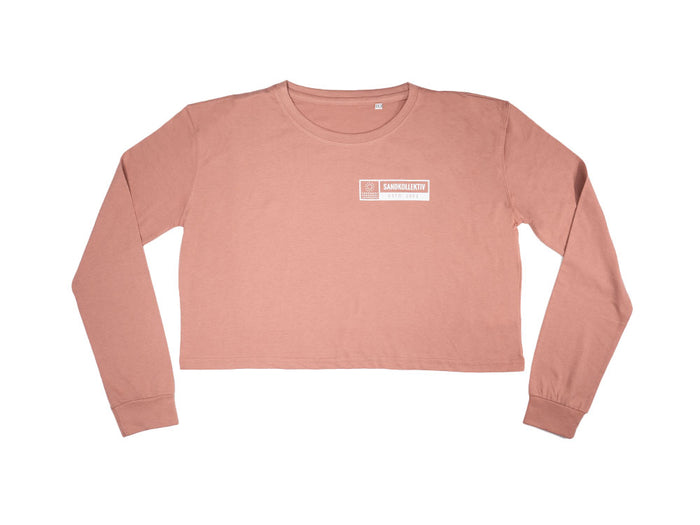 Sandkollektiv Long Sleeve Crop Top Damen Dusty Pink