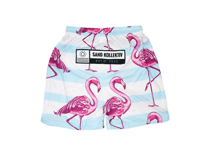 Sandkollektiv Sport Shorts Retro Flamingo Herren
