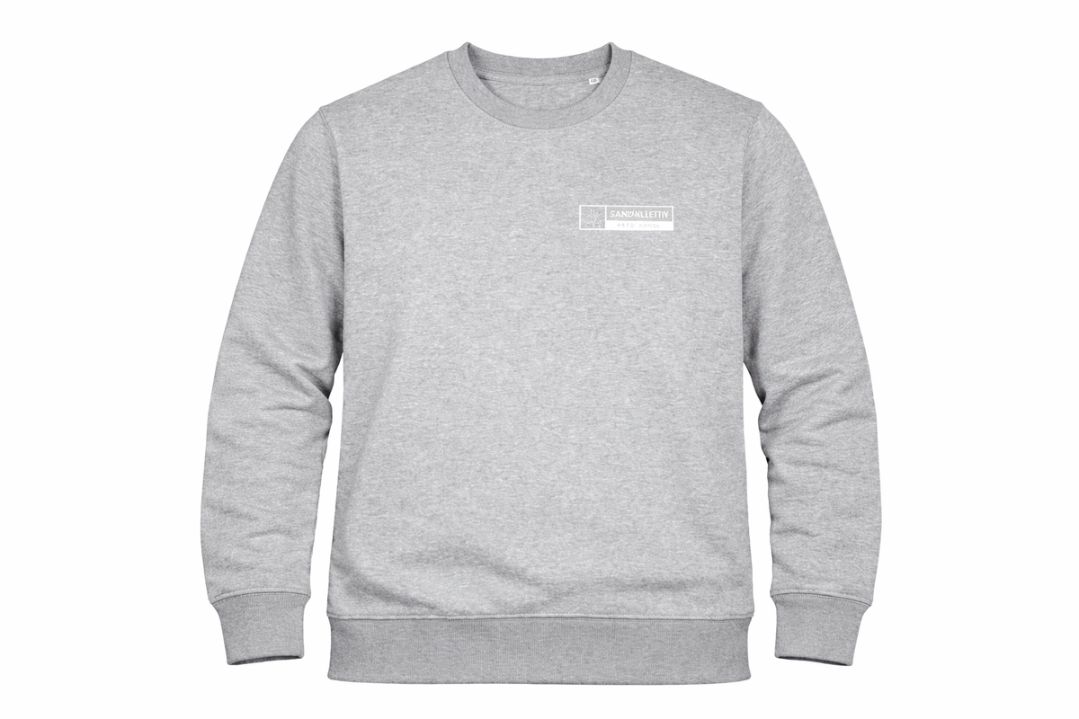 Sandkollektiv Sweatshirt Classic mit kleinem Logo in Heather Grey