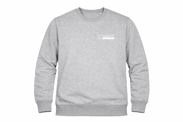 Sandkollektiv Sweatshirt Classic mit kleinem Logo in Heather Grey