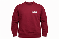 Sandkollektiv Sweatshirt Classic mit kleinem Logo in Burgundy