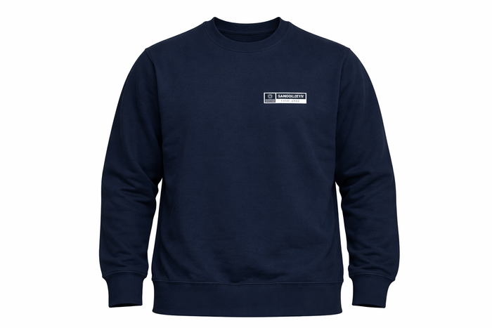 Sandkollektiv Sweatshirt Classic mit kleinem Logo in Navy