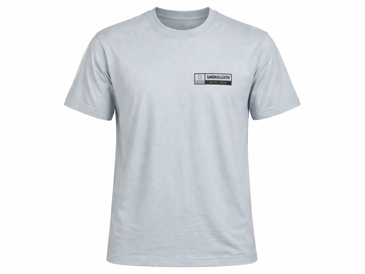 Sandkollektiv T-Shirt Beach Club Blue Ice