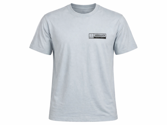 Sandkollektiv T-Shirt Beach Club Blue Ice