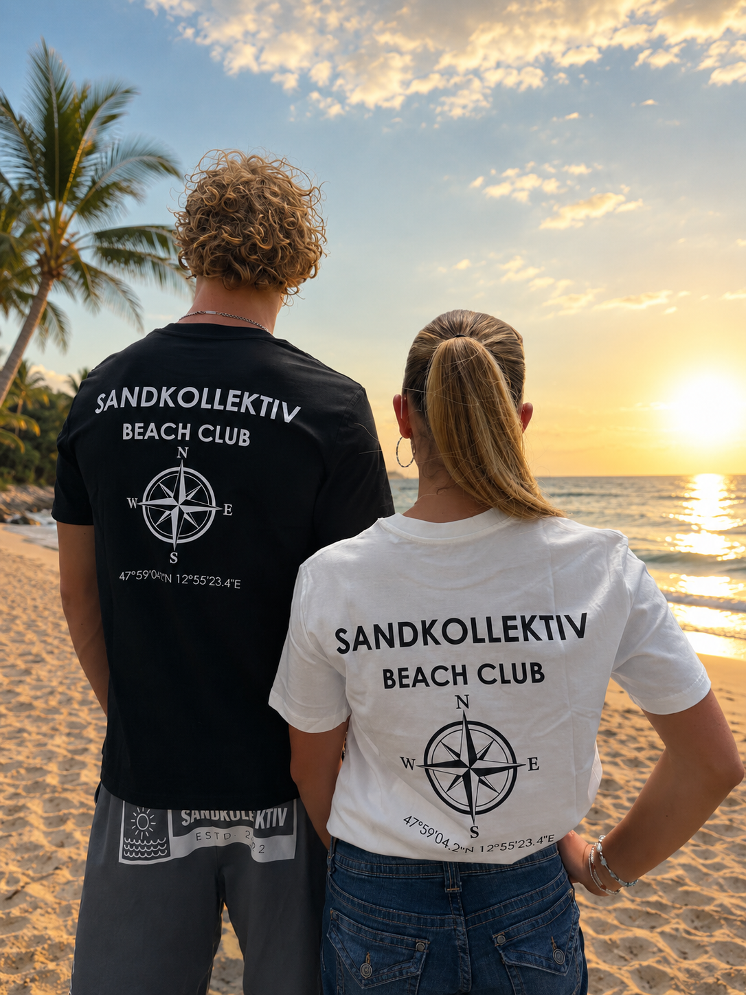 Sandkollektiv T-Shirt Beach Club Black