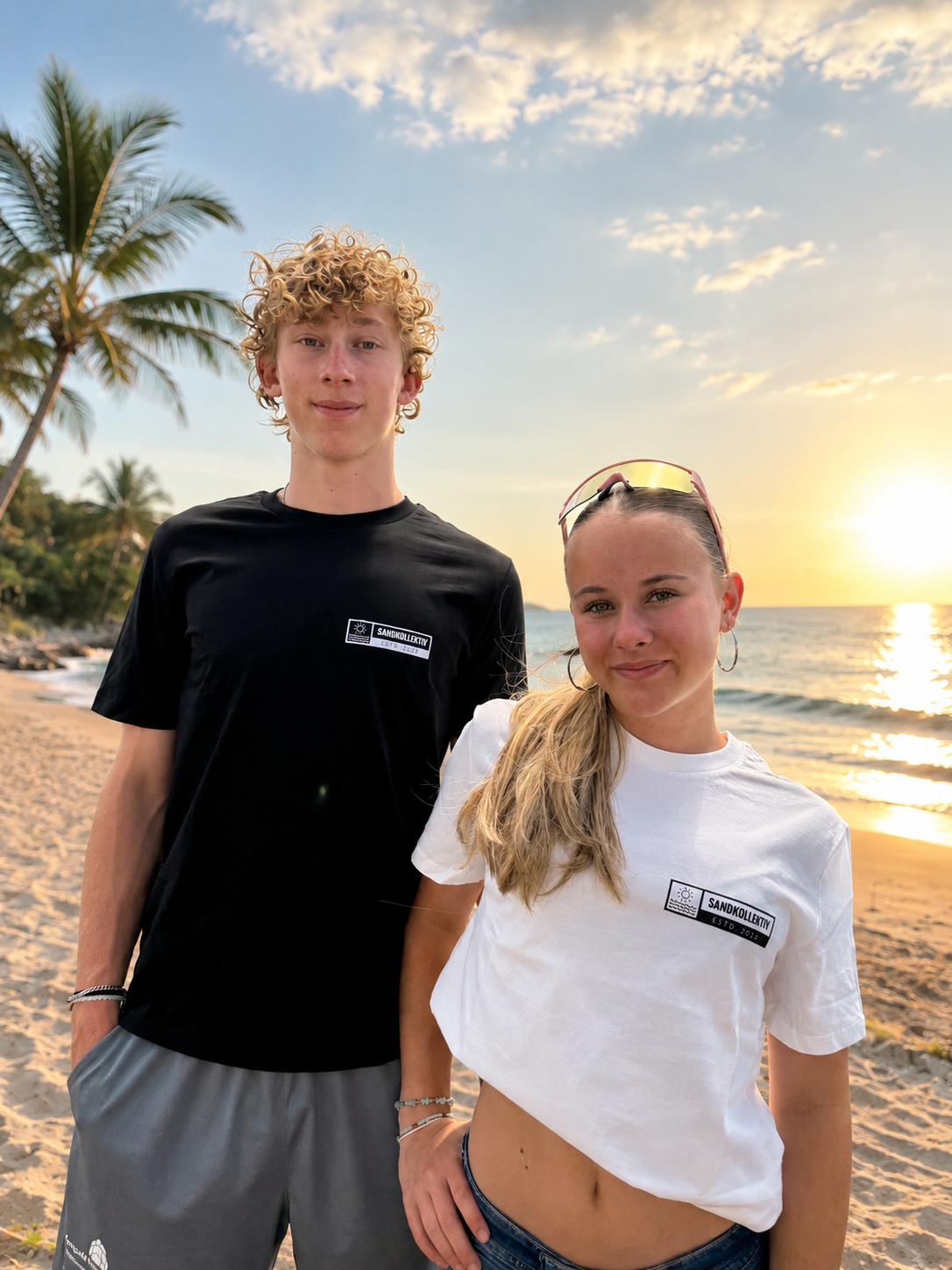 Sandkollektiv T-Shirt Beach Club Black