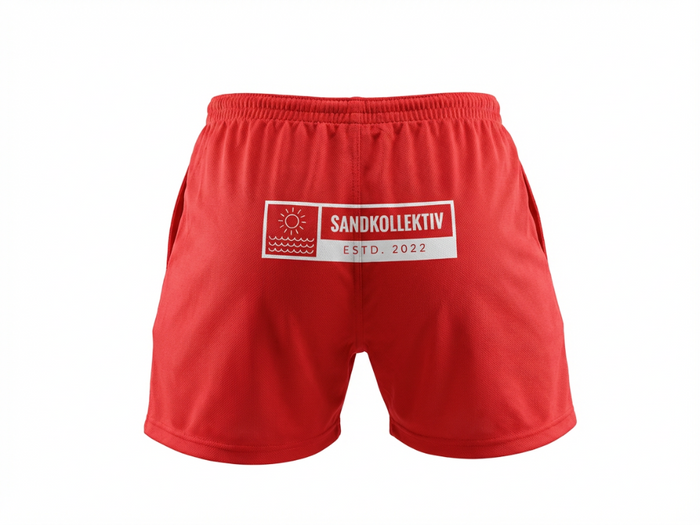Sandkollektiv Beach Shorts Jet Fire Red Classic