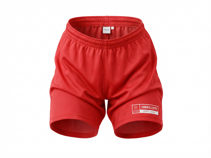 Sandkollektiv Beach Shorts Jet Fire Red Classic