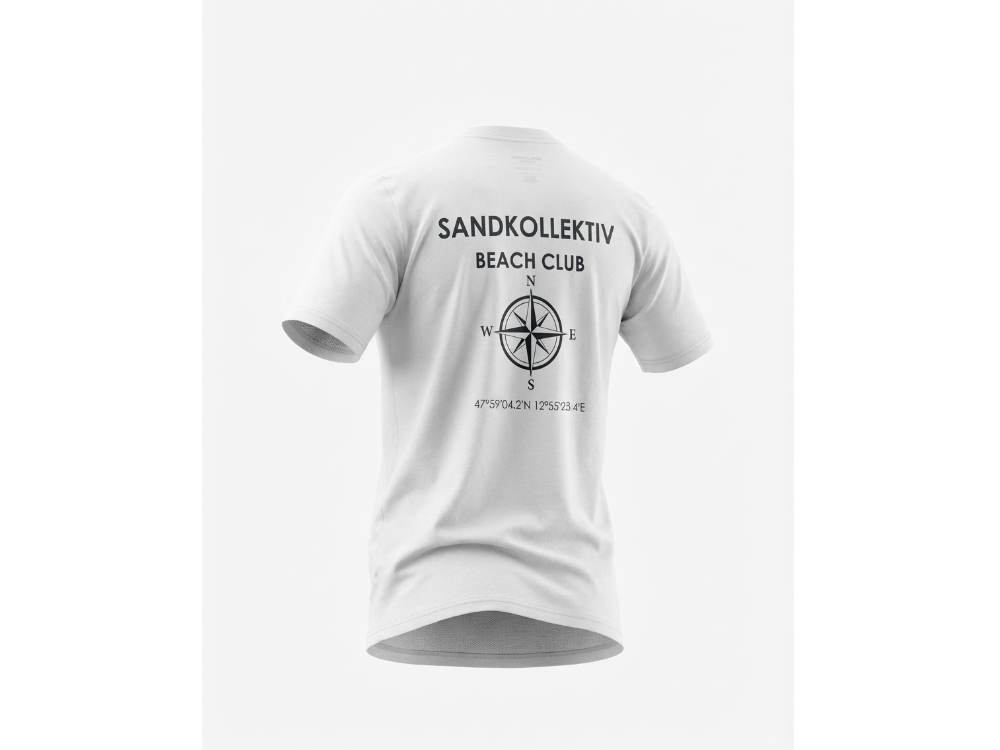 Sandkollektiv T-Shirt Beach Club Off White